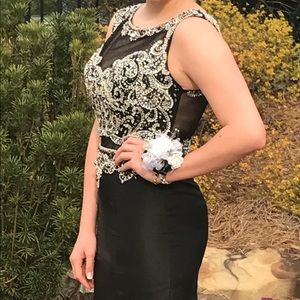 Formal black gown